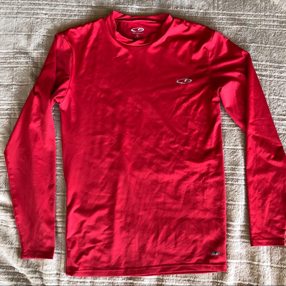 Champion Red Active Long Sleeve Shirt S